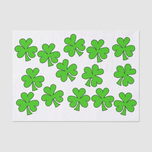 Papier Mousseline Shamrock (Recto)