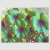 Papier Mousseline Shamrock aux accents dorés, Saint Patrick's Day (Recto)