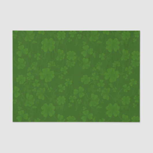 Papier Mousseline Shamrock de St. Patrick (Recto)