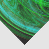 Papier Mousseline SHAMROCK Jour de la Saint Patrick EN FRACTAUX VERT (Détail)