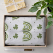Papier Mousseline Shamrock vert Boho Rainbow St.Patrick's Day (Cadeau)