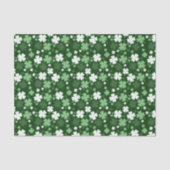 Papier Mousseline Shamrock vert, Saint Patrick's Day (Recto)