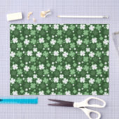 Papier Mousseline Shamrock vert, Saint Patrick's Day (Artisanat)