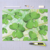 Papier Mousseline Shamrock vert St Patrick iPhone 5 Coque-Mate (Artisanat)