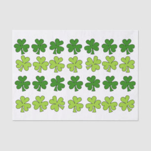Papier Mousseline Shamrocks ombragés