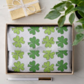 Papier Mousseline Shamrocks ombragés (Cadeau)