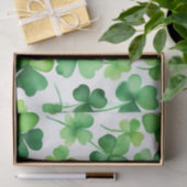 Papier Mousseline Shamrocks verts (Cadeau)