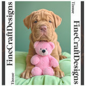 Papier Mousseline Shar-pei mignon chien animal de compagnie & Teddy 