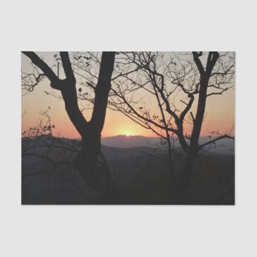 Papier Mousseline Shenandoah Sunset National Park Paysage (Recto)