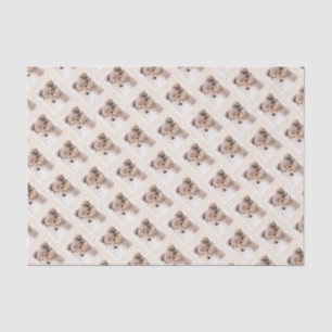 Papier Mousseline Shetland Sheepdog Puppy Peinture Chien original ar