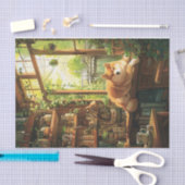 Papier Mousseline Shiba Inu dans une page de découpage d'une maison (Artisanat)