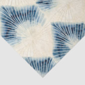 Papier Mousseline Shibori Blue Japanese Textile Art No 1 (Détail)
