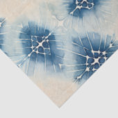 Papier Mousseline Shibori Blue Japanese Textile Art No 11 (Détail)