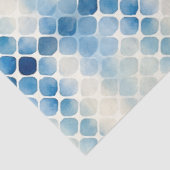 Papier Mousseline Shibori Blue Japanese Textile Art No 12 (Détail)