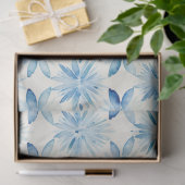 Papier Mousseline Shibori Blue Japanese Textile Art no 4 (Cadeau)