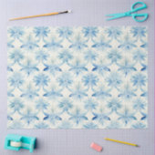 Papier Mousseline Shibori Blue Japanese Textile Art no 4 (Artisanat)