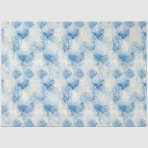 Papier Mousseline Shibori Blue Japanese Textile Art No 6