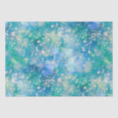 Papier Mousseline Shimmer Galaxy bleu vert (Recto)