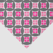 Papier Mousseline Shippo avec Motif à fleurs, rose et gris argenté (Détail)