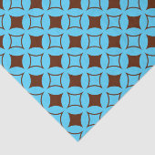 Papier Mousseline Shippo bleu et marron (Détail)