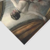 Papier Mousseline Showgirl Dancer with Gold curtains Decoupage (Détail)