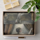 Papier Mousseline Showgirl Dancer with Gold curtains Decoupage (Cadeau)