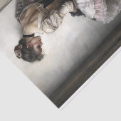 Papier Mousseline Shy Showgirl Dancer in Pink Ruffles Decoupage (Détail)