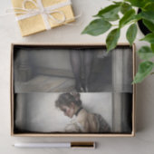 Papier Mousseline Shy Showgirl Dancer in Pink Ruffles Decoupage (Cadeau)