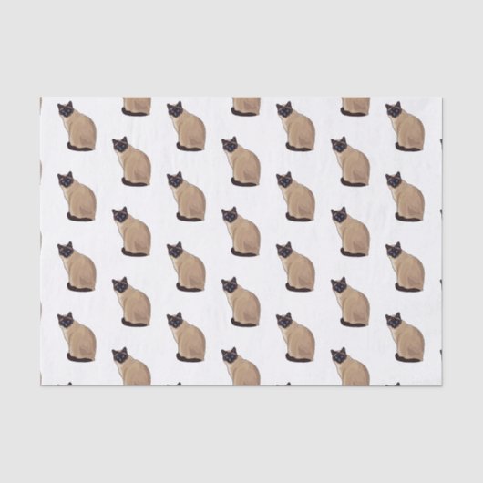 Papier Mousseline Siamese cat cartoon (Recto)