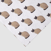 Papier Mousseline Siamese cat cartoon (Détail)