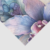 Papier Mousseline Siamese Cat Orchid Flowers Portrait (Détail)