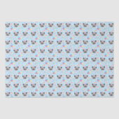 Papier Mousseline Siamese Cat Tissue Paper in Blue (Recto)