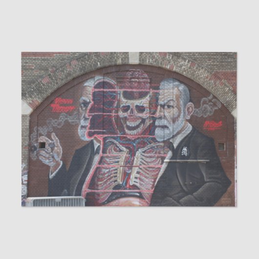 Papier Mousseline Sigmund Freud Street Art (Recto)