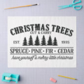 Papier Mousseline Signal de Noël Vintage Découpage (Artisanat)