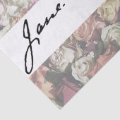 Papier Mousseline Signature Jane Austen (Détail)
