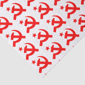 Papier Mousseline Signe communiste de marteau (Détail)