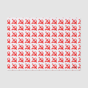 Papier Mousseline Signe communiste de marteau