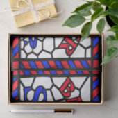 Papier Mousseline Signe de raseur-coiffeur en verre souillé (Cadeau)