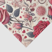 Papier Mousseline Signed with a Rose (Détail)