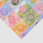 Papier Mousseline Signes astrologiques Zodiac Art d'anniversaire (Détail)