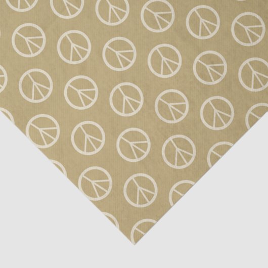 Papier Mousseline Signes de paix d'or (Détail)