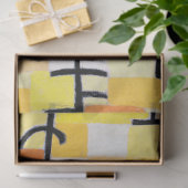 Papier Mousseline Signes en Jaune, Paul Klee (Cadeau)