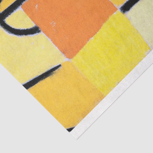 Papier Mousseline Signes en Jaune, Paul Klee (Détail)