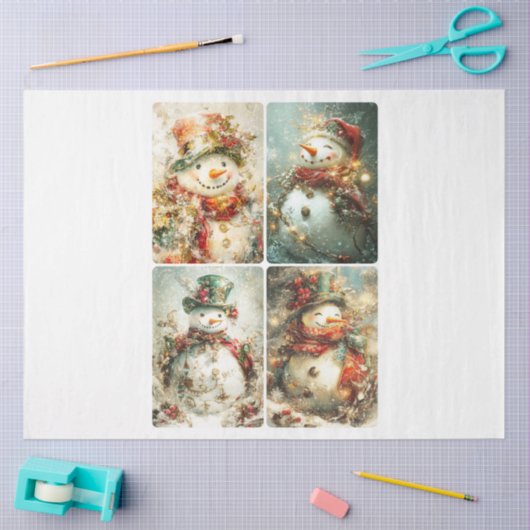 Papier Mousseline Silencieux neigeurs (Artisanat)