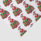 Papier Mousseline Silencieux Noël Père Noël Elf Kid (Détail)