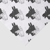 Papier Mousseline Silhouette à la main Billy Goat Grey (Détail)