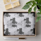 Papier Mousseline Silhouette à la main Billy Goat Grey (Cadeau)