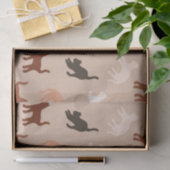 Papier Mousseline Silhouette de chat (Cadeau)