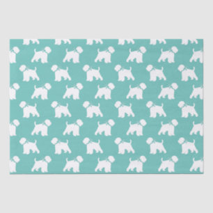 Papier Mousseline Silhouette de chien de Terrier
