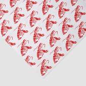 Papier Mousseline Silhouette de homard no 1 en rouge (Détail)